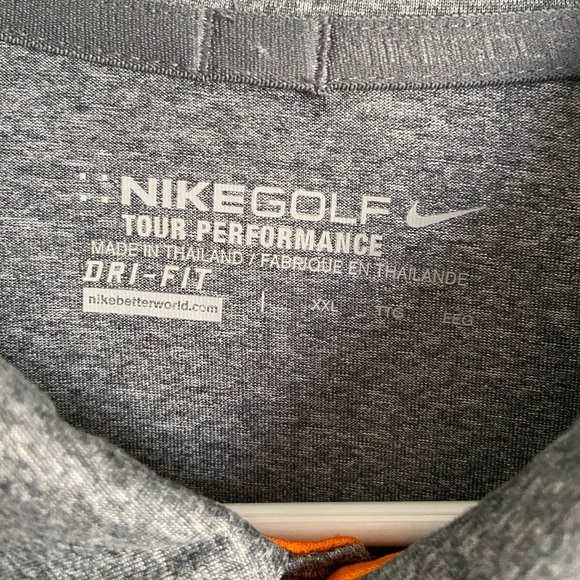 NIKE Dri-Fit Heather Grey & Orange Disney Cruise line DCL Polo Golf Shirt XXL - Picture 5 of 8